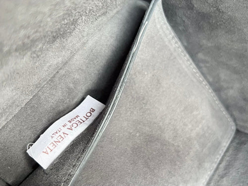 BOTTEGA VENETA ARCO TOTE 36 IN TROUT GRAY CALFSKIN