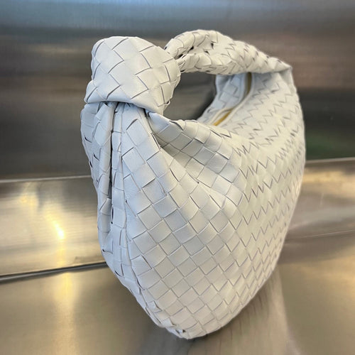 BOTTEGA VENETA SMALL JODIE 48 WHITE CALFSKIN