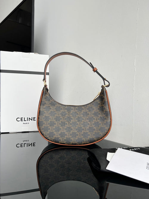 CELINE TRIPHOME 23 COWHIDE TAN CARO