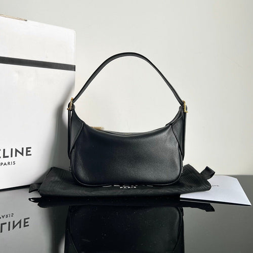 CELINE MINI SOFT 19 CALFSKIN HANDBAG BLACK