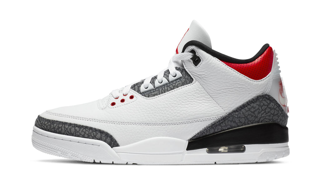 Air Jordan 3 Retro SE-T Denim "Japan Exclusive - Fire Red" Sneakers