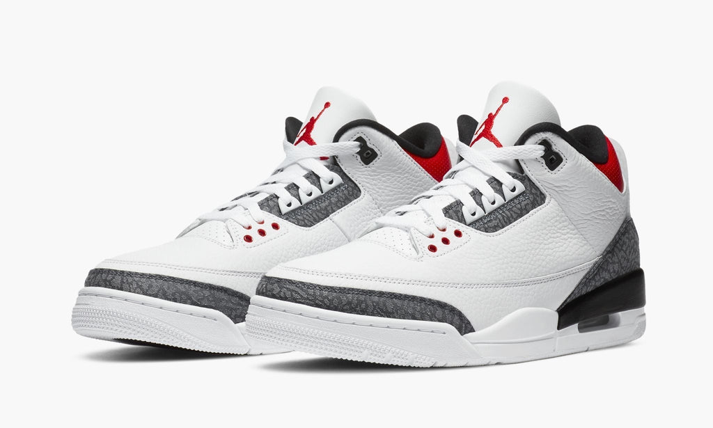 Air Jordan 3 Retro SE-T Denim "Japan Exclusive - Fire Red" Sneakers